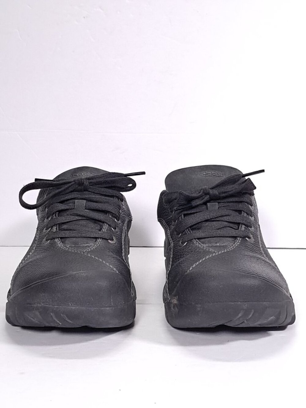 Keen Presidio Casual Shoes Women 10 Black Leather Walking Sneakers 1011400 - Picture 7 of 13